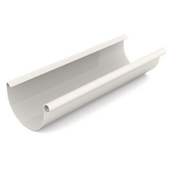 BRYZA PVC biały - Rynna 125mm / 4m
