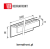 VOX - listwa wentylacyjna "U" FS-261 do kerrafrontu concrete oak / 3m - schemat