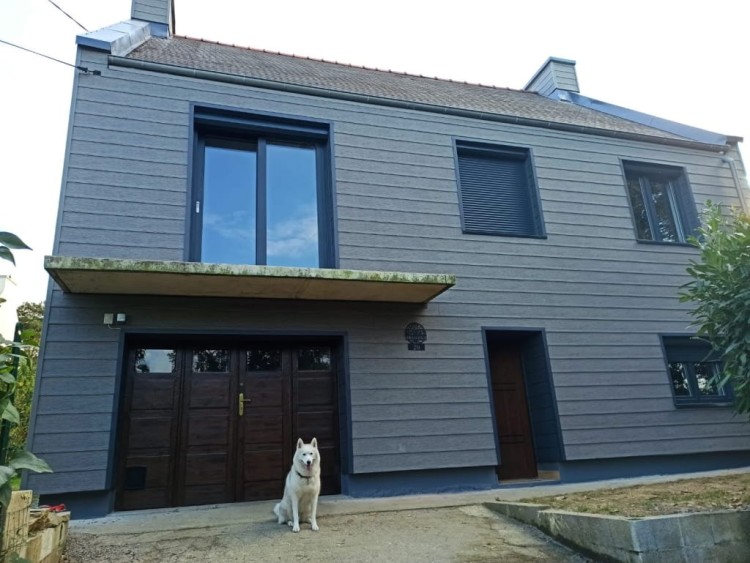 VOX KERRAFRONT silver grey - Deska elewacyjna FS-201 realizacja