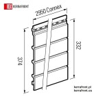 VOX KERRAFRONT caramel oak - Deska elewacyjna FS-304 (33,2cm x 2,95m) Connex