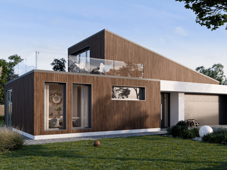 VOX KERRAFRONT caramel oak - Deska elewacyjna FS-304 - realizacja