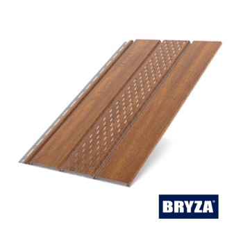 BRYZA - Podsufitka PCV dąb złoty wentylacyjna - próbka (5-10cm)