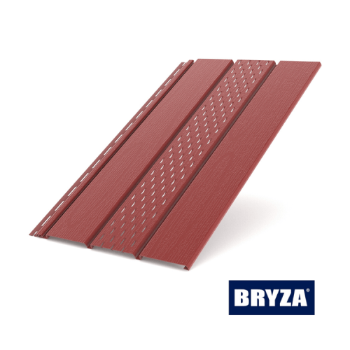 BRYZA - Podsufitka PCV czerwień wentylacyjna próbka (5-10cm)