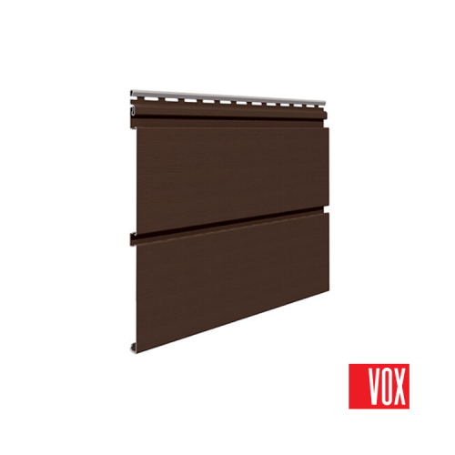 VOX - Podsufitka PCV brąz z ukrytą wentylacją (dwudeskowa) - próbka (5-10cm)
