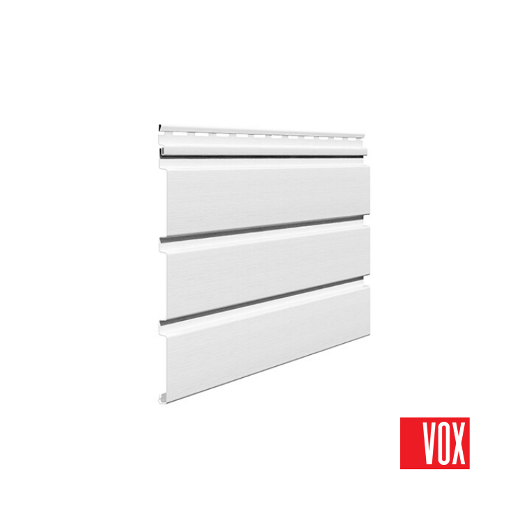 VOX - Podsufitka PCV biała pełna (trzydeskowa) - próbka (5-10cm)