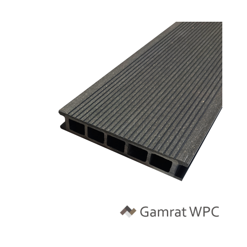 GAMRAT grafit - deska tarasowa WPC (komorowa)/14cm - próbka (5-10cm)