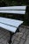 ŁAWKA z desek PVC + nogi aluminiowe / popiel marmur 130cm