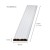 Sztacheta PVC 80x15mm / biała 1,66m - SCHEMAT