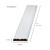 Sztacheta PVC 80x15mm / srebrna 1m - SCHEMAT
