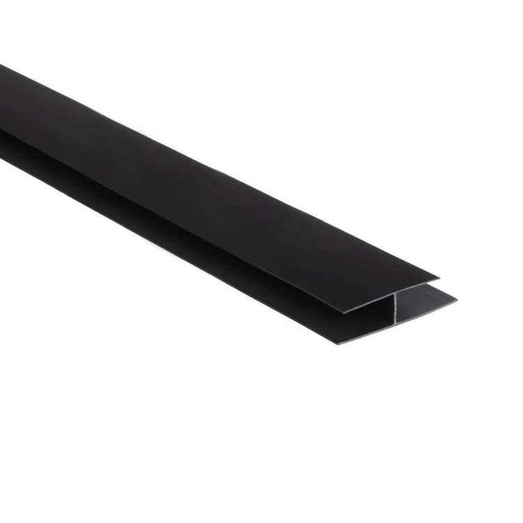 WS antracyt - Listwa łącząca "H" PVC / 3m