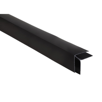 WS grafitowy - Narożnik ZEWNĘTRZNY 90° PVC / 3m