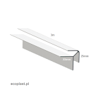 AS popiel marmur - Narożnik ZEWNĘTRZNY (90°) PVC / 3m - SCHEMAT