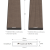 GAMRAT - Profil uniwersalny WPC sztacheta 100x19mm Classic / ciemny brąz 6m - schemat, powierzchnie i struktura