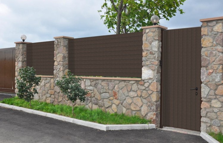 GAMRAT - Sztacheta pozioma WPC 150x19mm Classic / ciemny brąz - REALIZACJA