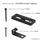 GAMRAT - Zestaw montażowy (do deski tarasowej) / na 10m² - ZAWARTOŚĆ