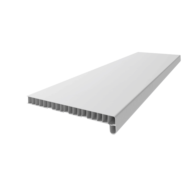 VILO Parapet wewnętrzny PVC szer. 25cm - biały / 1,5m