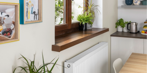 VILO Parapet wewnętrzny PVC szer. 25cm - orzech / WIZUALIZACJA
