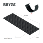 BRYZA STAL - Uszczelka ZŁĄCZKI rynnowej 125mm (zapasowa) / 5szt. - SCHEMAT