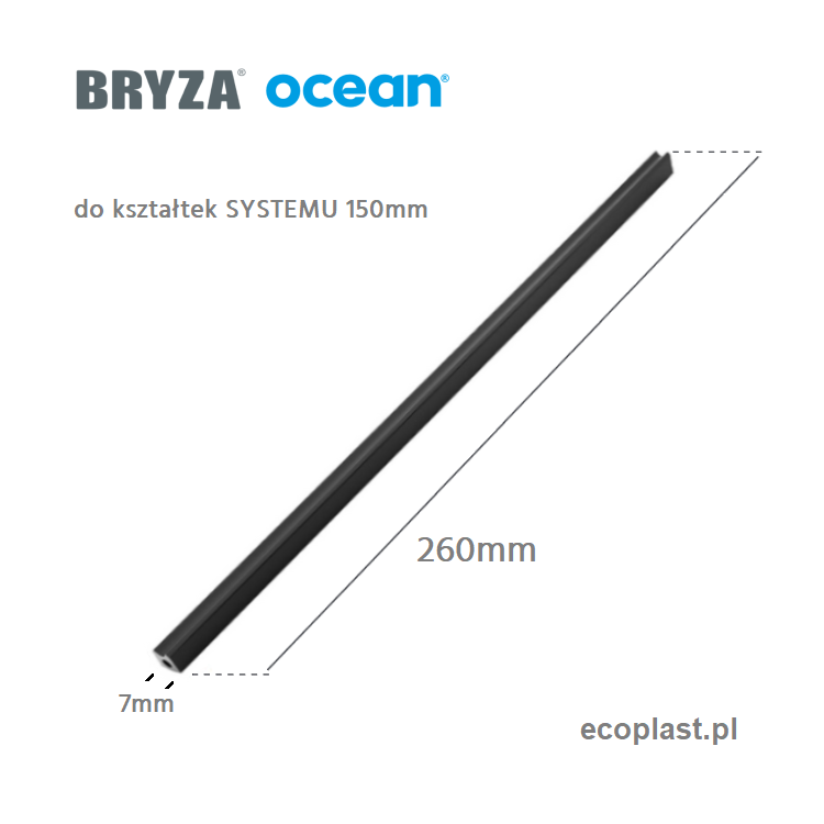 1BRYZA / OCEAN - Uszczelka zapasowa do kształtek 150mm - SCHEMAT
