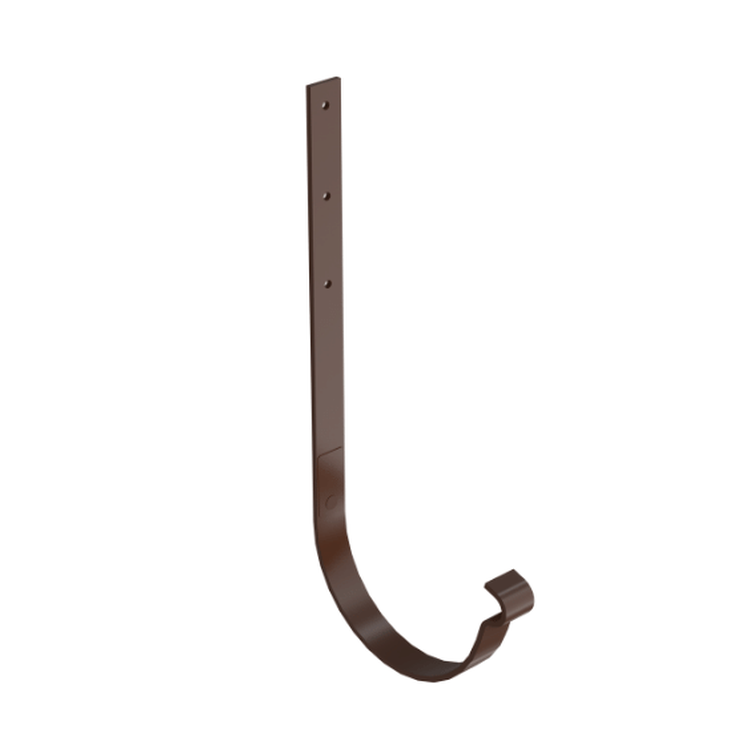 BRYZA STAL brązowy - Hak rynnowy 125mm / PROSTY