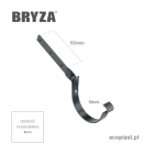 BRYZA STAL - Hak rynnowy 125mm / SKRĘCONY