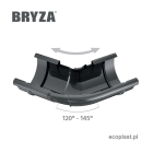 BRYZA PVC - Narożnik 75mm / ZEWNĘTRZNY regulowany (kąt 120°-145°) - REGULACJA