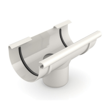 BRYZA PVC biały - Lej spustowy 100/90mm