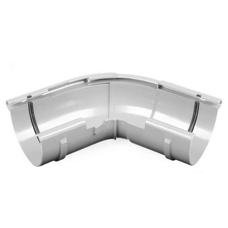 BRYZA PVC biały - Narożnik 125mm / ZEWNĘTRZNY regulowany (kąt 120°-145°)