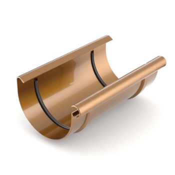 BRYZA PVC miedziany - Złączka rynnowa 125mm