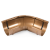 BRYZA PVC miedziany - Narożnik 125mm / ZEWNĘTRZNY regulowany (kąt 120°-145°)