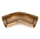 BRYZA PVC miedziany - Narożnik 125mm / WEWNĘTRZNY regulowany (kąt 120°-145°)