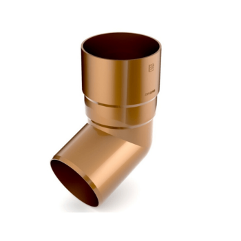BRYZA PVC miedziany - Kolano / wylewka 90mm (kąt 67,5°)