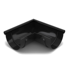 BRYZA PVC czarny - Narożnik 125mm / ZEWNĘTRZNY (kąt 90°)
