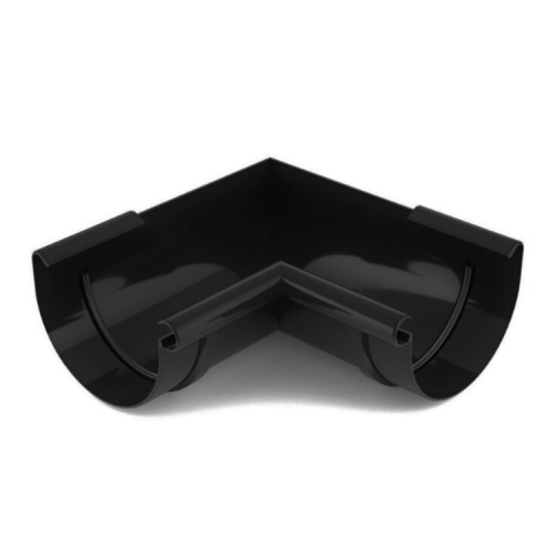 BRYZA PVC czarny - Narożnik 125mm / WEWNĘTRZNY (kąt 90°)