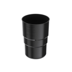 BRYZA PVC czarny - Złączka rury 90mm (mufa)