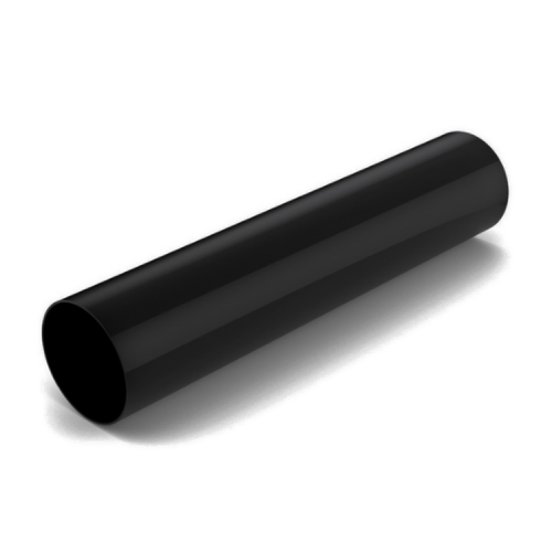 BRYZA PVC czarny - Rura spustowa 63mm / 1m