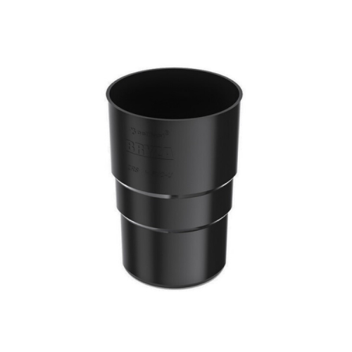 BRYZA PVC czarny - Złączka rury 63mm (mufa)