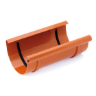 BRYZA PVC ceglasty - Złączka rynnowa 125mm