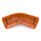 BRYZA PVC ceglasty - Narożnik 125mm / WEWNĘTRZNY regulowany (kąt 120°-145°)