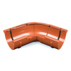 BRYZA PVC ceglasty - Narożnik 125mm / ZEWNĘTRZNY regulowany (kąt 120°-145°)