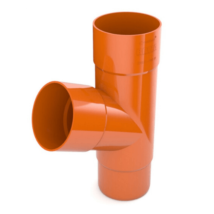 BRYZA PVC ceglasty - Trójnik 90/90/90mm (kąt 67,5°)