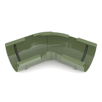 BRYZA PVC zielony - Narożnik 125mm / WEWNĘTRZNY regulowany (kąt 120°-145°)