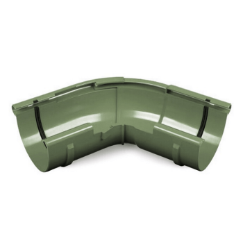 BRYZA PVC zielony - Narożnik 125mm / ZEWNĘTRZNY regulowany (kąt 120°-145°)