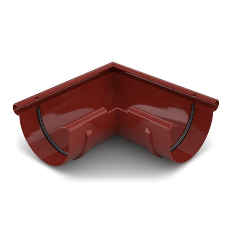 BRYZA PVC czerwony - Narożnik 75mm / ZEWNĘTRZNY (kąt 90°)