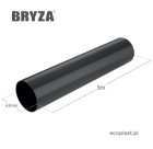 BRYZA PVC - Rura spustowa 63mm / 3m - SCHEMAT