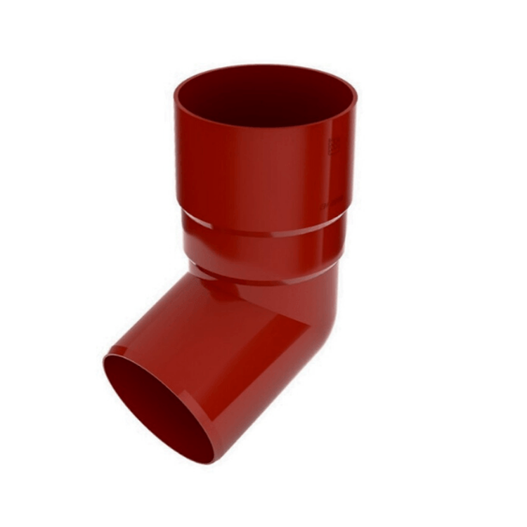 BRYZA PVC czerwony - Kolano / wylewka 63mm (kąt 67,5°)