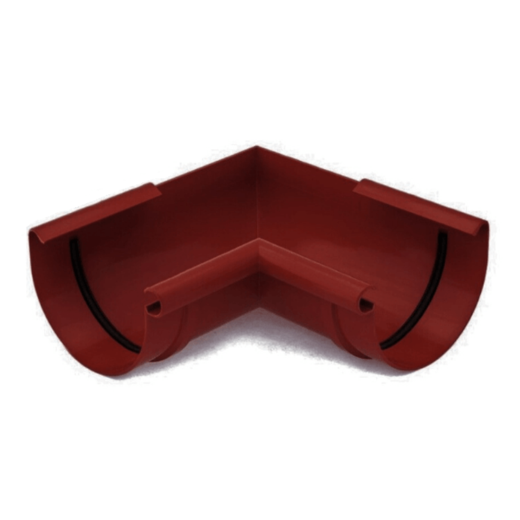 BRYZA PVC czerwony - Narożnik 125mm / WEWNĘTRZNY (kąt 90°)