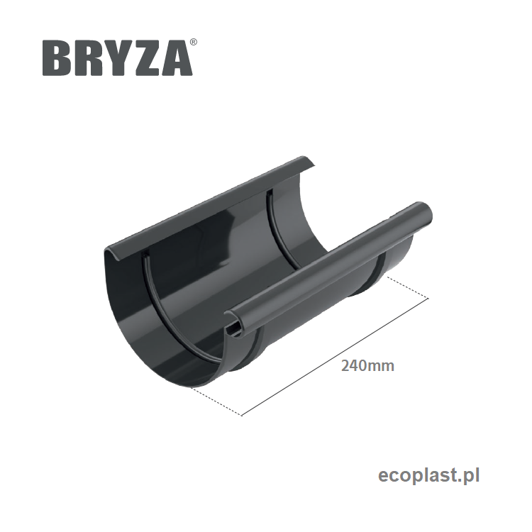 BRYZA PVC - Złączka rynnowa 150mm - SCHEMAT