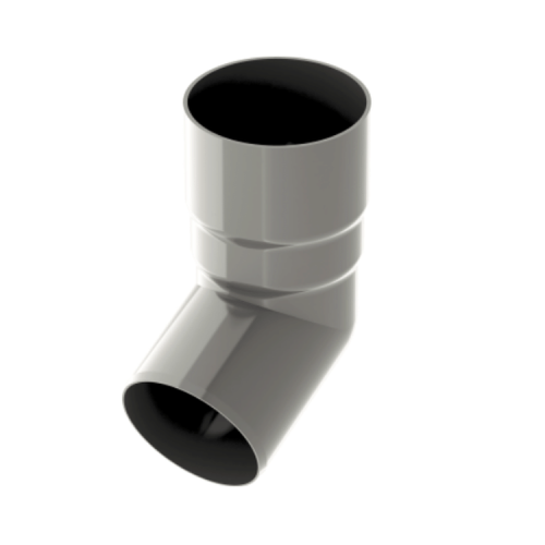 OCEAN PVC szary - Kolano / wylewka 63mm (kąt 67,5°)