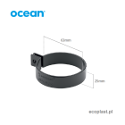 OCEAN PVC - Obejma rury 63mm PVC - SCHEMAT